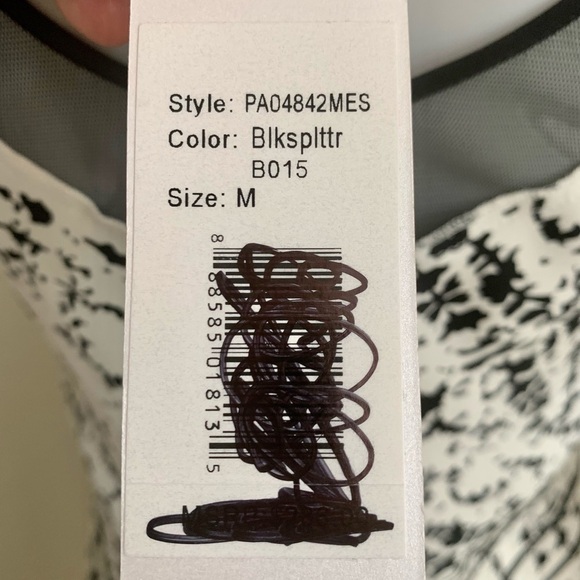 NWT PARKER Silk Blacksplatter Fit & Flare Dress Sleeveless Abstract Pattern M - Picture 5 of 16